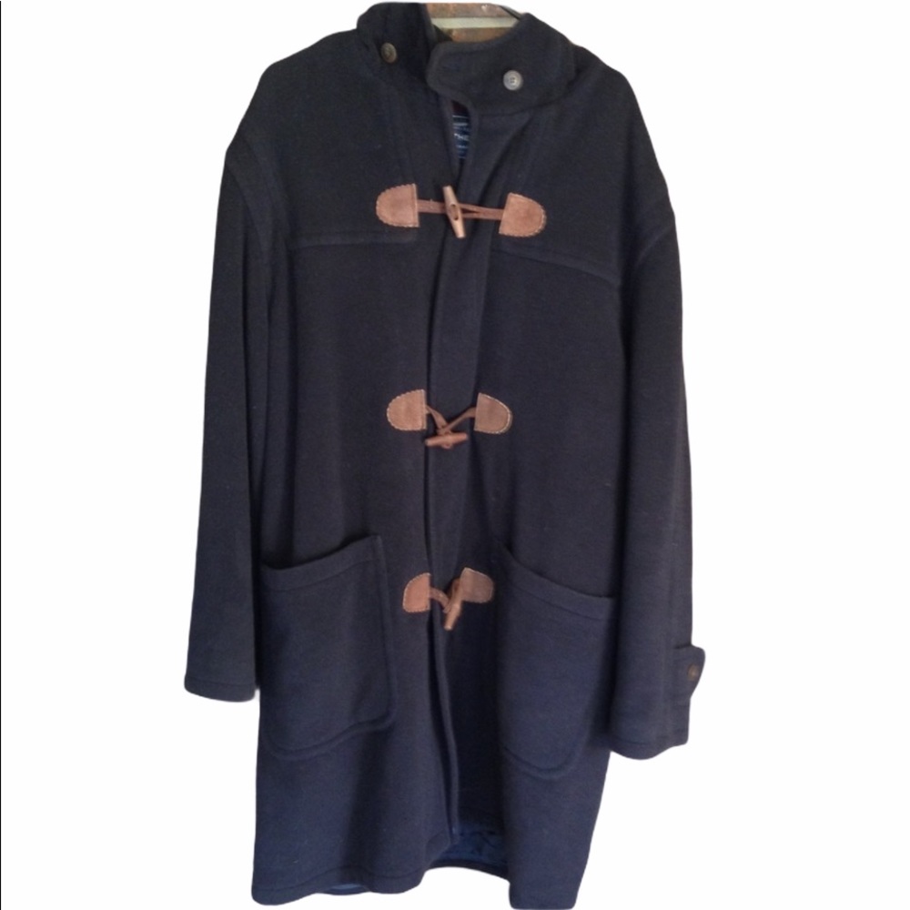 Abercrombie & Fitch Navy Toggle Coat